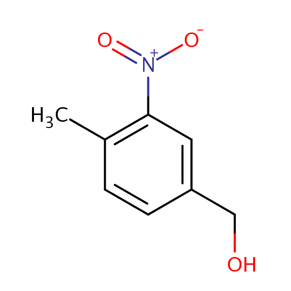 4-Methyl-3-nitrobenzyl alcohol structural formula