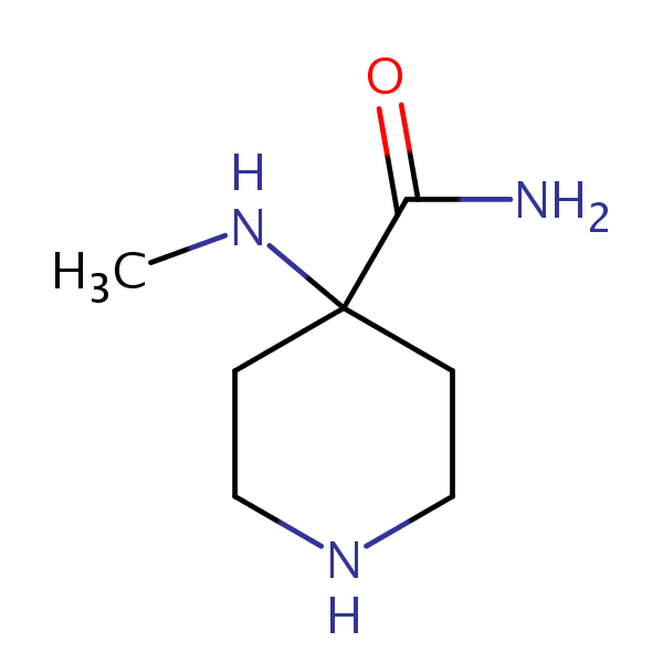 4-(Methylamino)piperidine-4-carboxamide structural formula