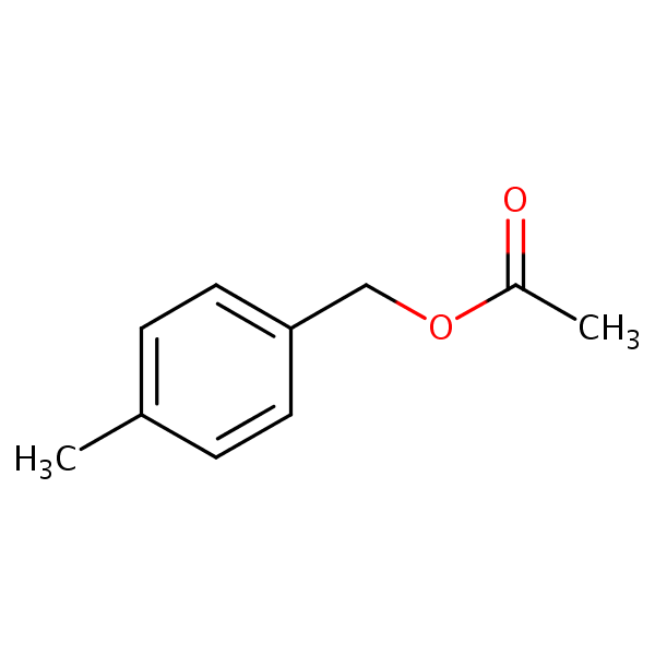 4-Methylbenzyl acetate structural formula