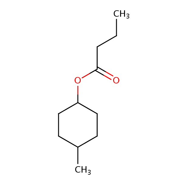 4-Methylcyclohexyl butyrate structural formula