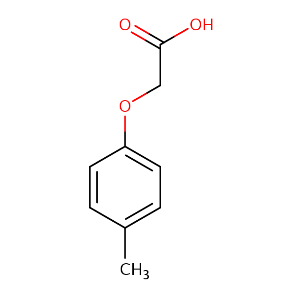 (4-Methylphenoxy)acetic acid structural formula