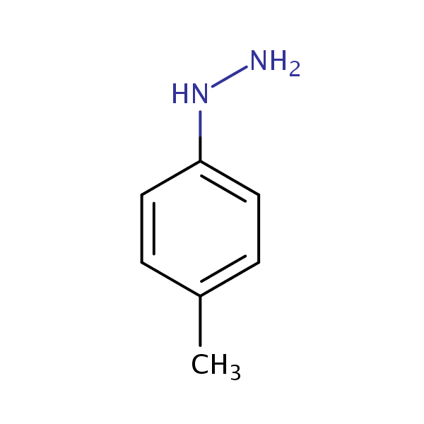 4-Methylphenylhydrazine structural formula