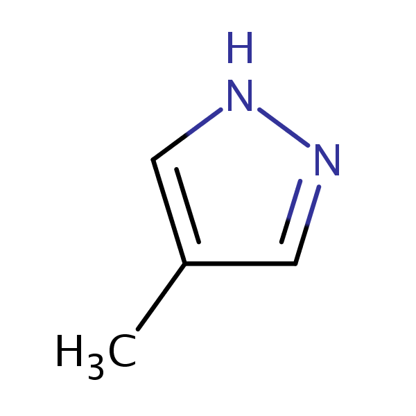 4-Methylpyrazole structural formula