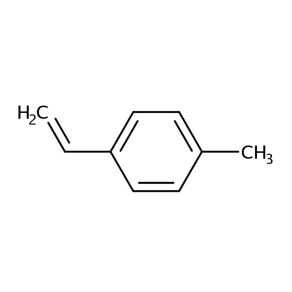 4-Methylstyrene structural formula