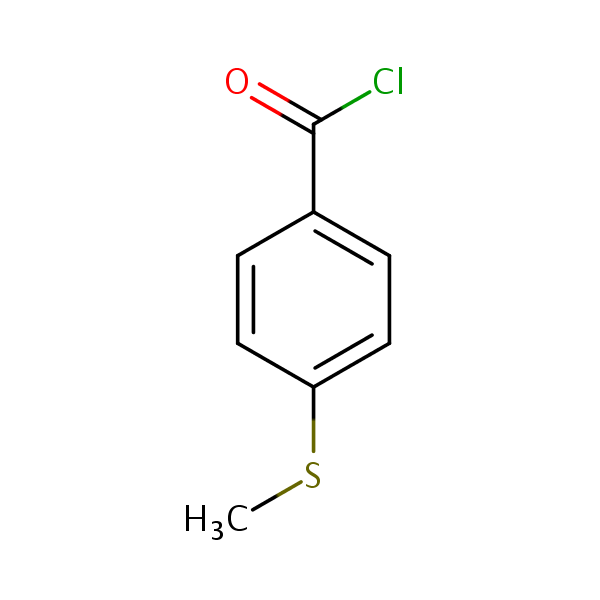 4-(Methylthio)benzoyl chloride structural formula