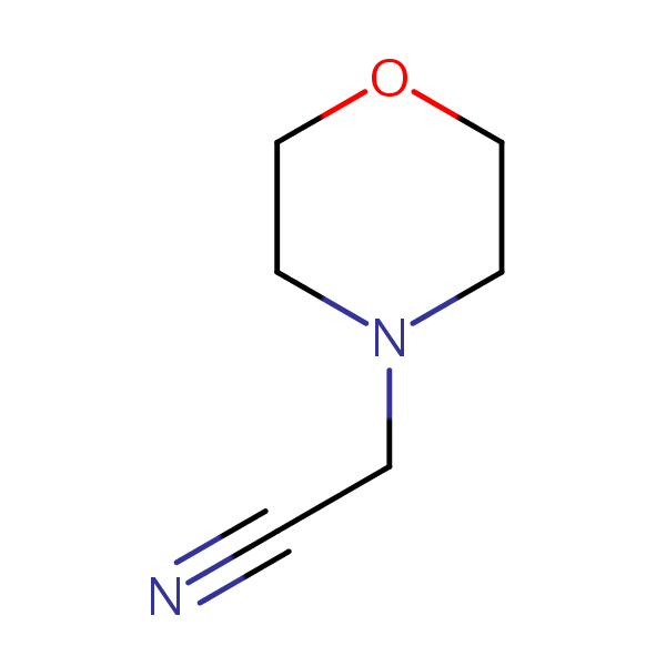 4-Morpholineacetonitrile structural formula