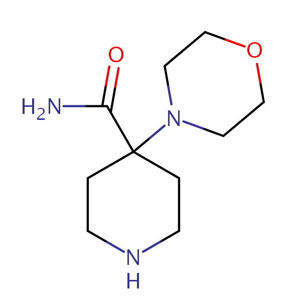 4-Morpholinopiperidine-4-carboxamide structural formula