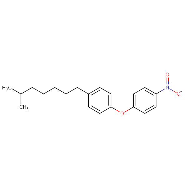 4-Nitro-4’-isooctyldiphenyl ether structural formula
