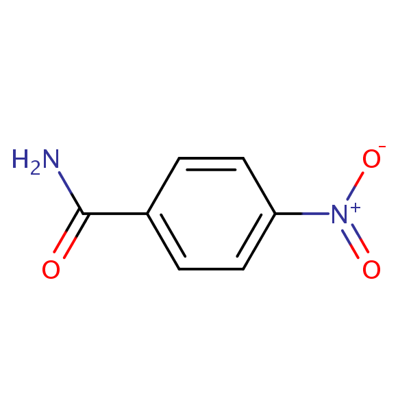4-Nitrobenzamide structural formula