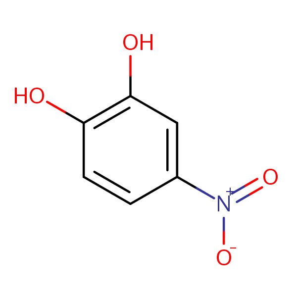 4-Nitrocatechol structural formula