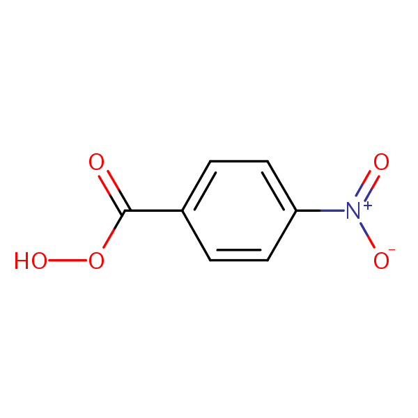 4-Nitroperoxybenzoic acid structural formula
