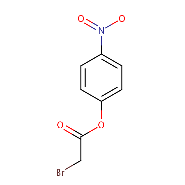 4-Nitrophenyl bromoacetate structural formula