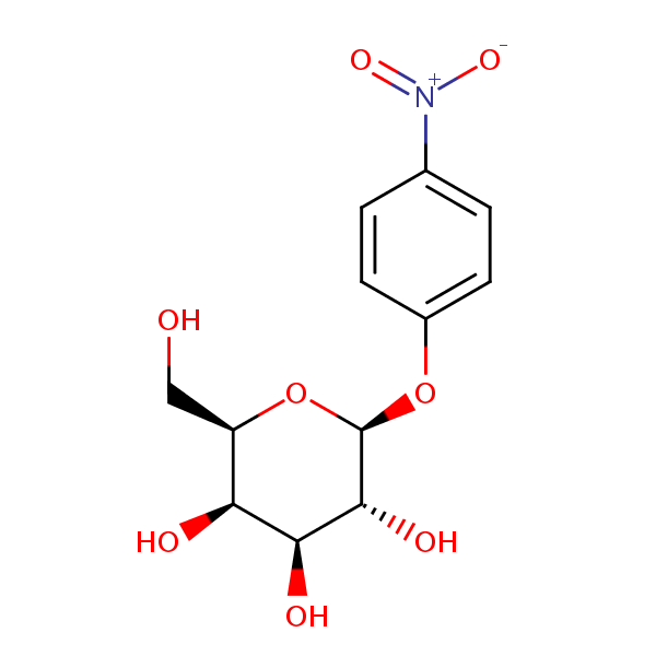 4-Nitrophenylgalactoside structural formula