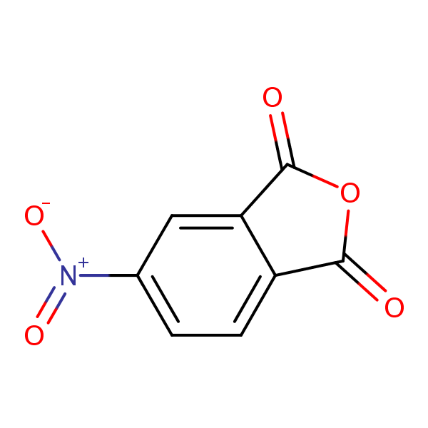 4-Nitrophthalic anhydride structural formula