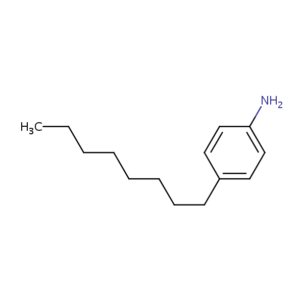 4-Octylaniline structural formula