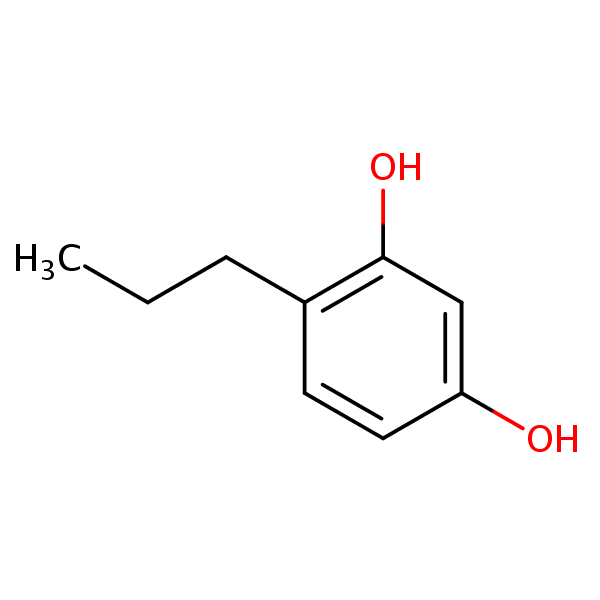 4-Propylresorcinol structural formula