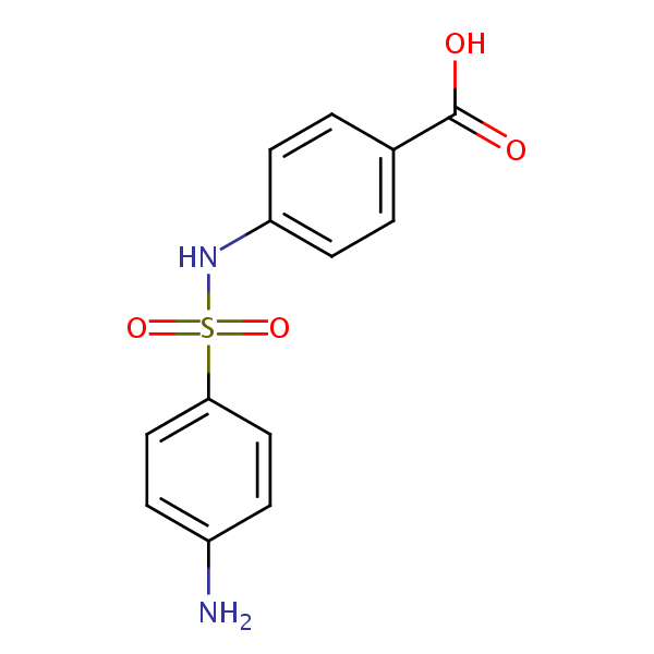 4-Sulfanilamidobenzoic acid structural formula