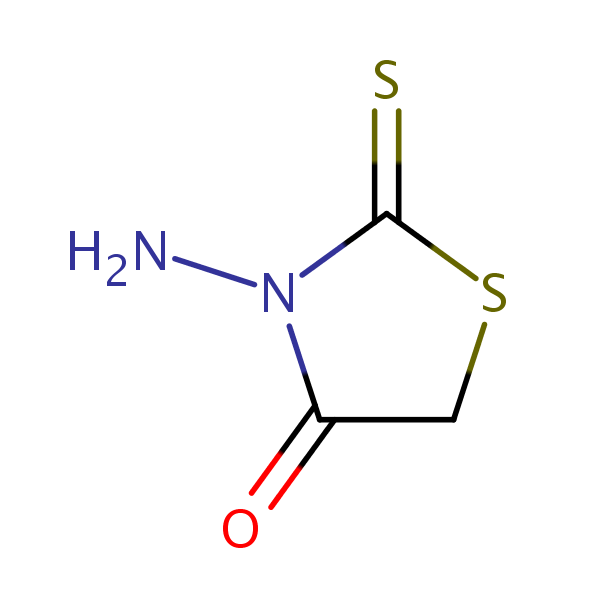 4-Thiazolidinone, 3-amino-2-thioxo- structural formula