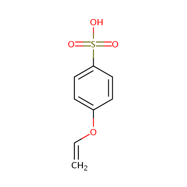 4-Vinyloxybenzenesulphonic acid structural formula