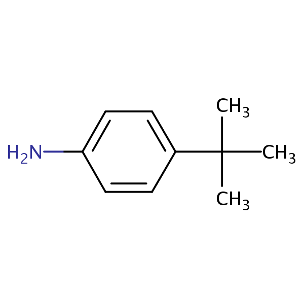 4-tert-Butylaniline structural formula
