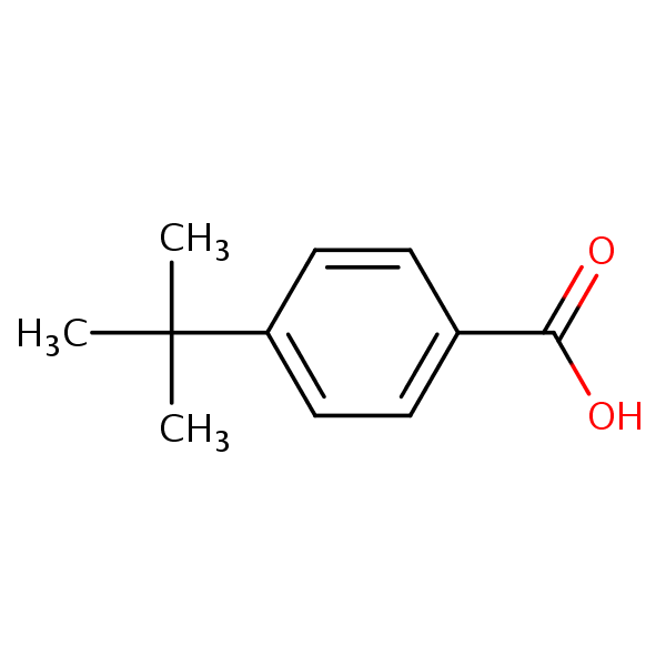 4-tert-Butylbenzoic acid structural formula