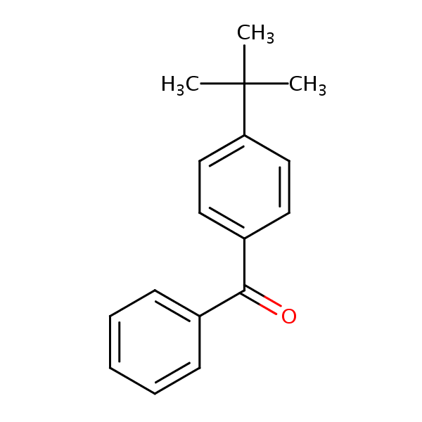 4-tert-Butylbenzophenone structural formula