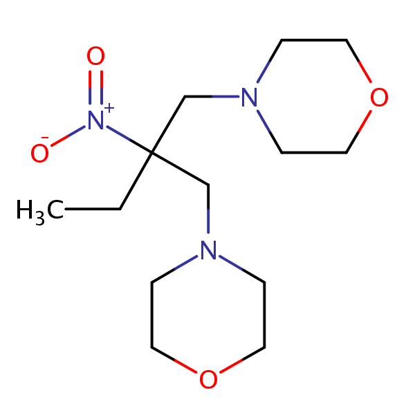4,4’-(2-Ethyl-2-nitrotrimethylene)dimorpholine structural formula