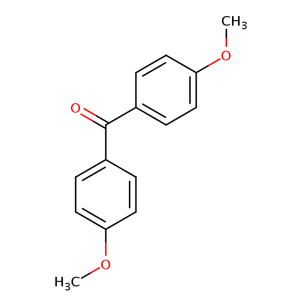 4,4’-Dimethoxybenzophenone structural formula