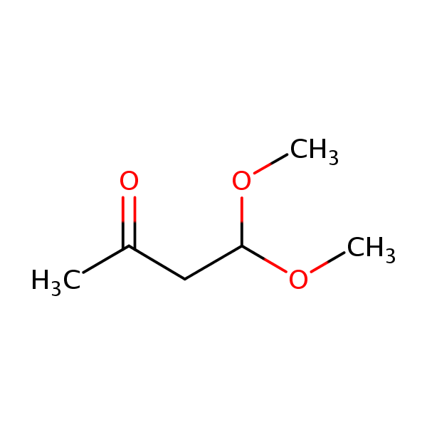 4,4-Dimethoxybutanone structural formula