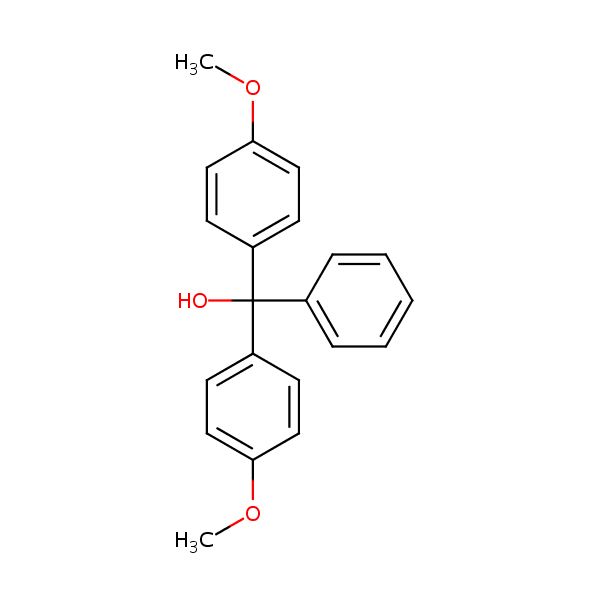 4,4’-Dimethoxytrityl alcohol structural formula