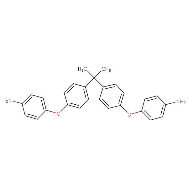 4,4’-(Isopropylidenebis(4,1-phenyleneoxy))dianiline structural formula