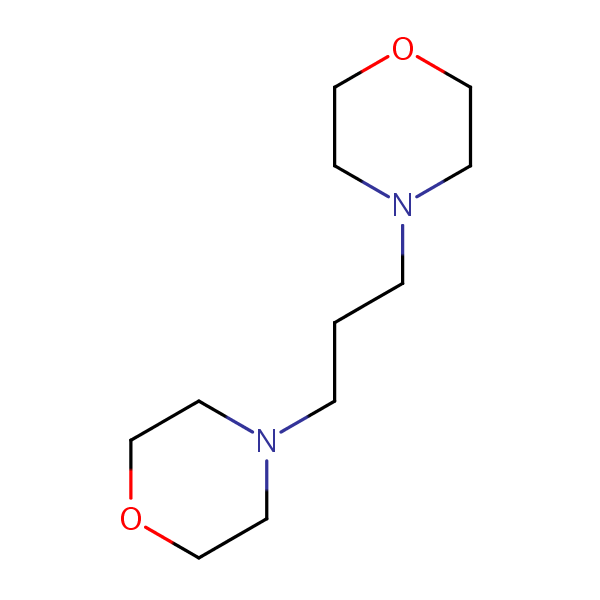 4,4’-(Propane-1,3-diyl)bismorpholine structural formula