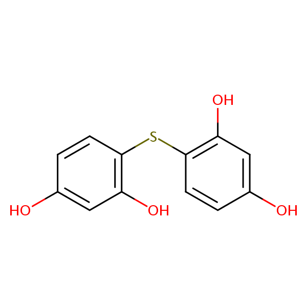 4,4’-Thiodibenzene-1,3-diol structural formula
