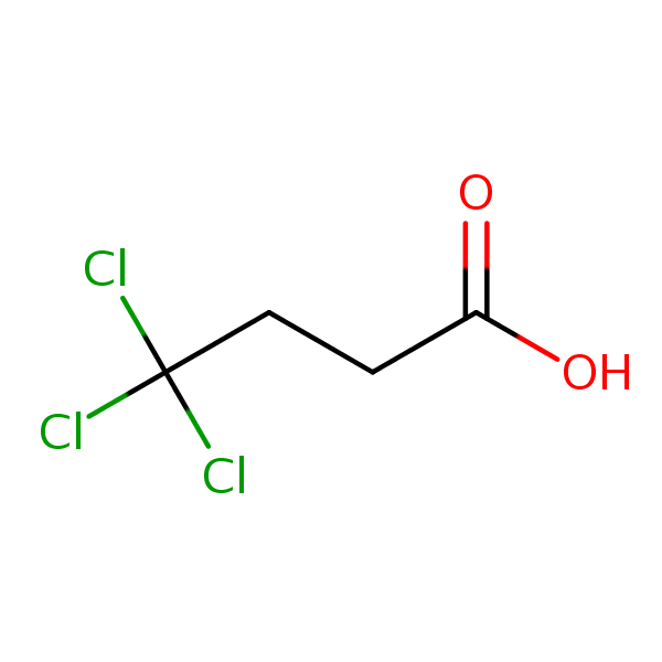 4,4,4-Trichlorobutyric acid structural formula
