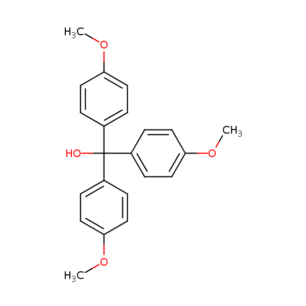 4,4’,4’’-Trimethoxytrityl alcohol structural formula