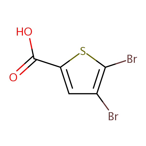 4,5-Dibromothenoic acid structural formula