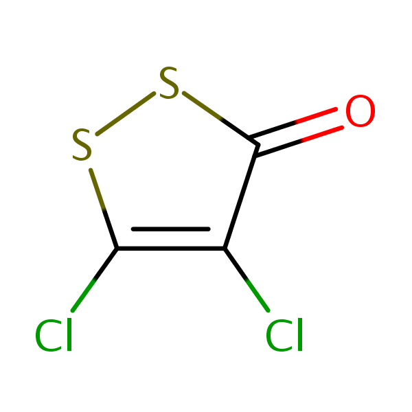 4,5-Dichloro-3H-1,2-dithiol-3-one structural formula