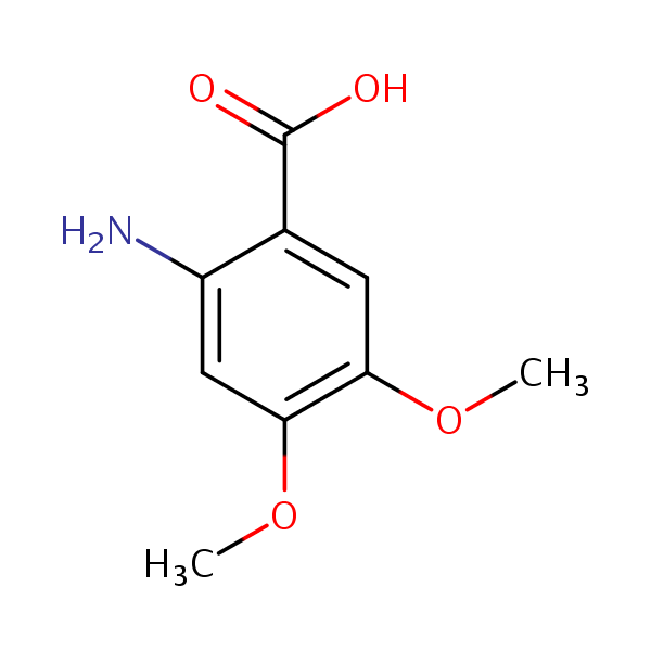 4,5-Dimethoxyanthranilic acid structural formula