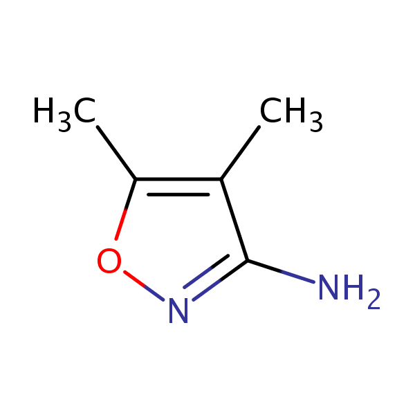 4,5-Dimethylisoxazol-3-amine structural formula