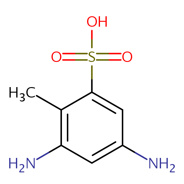 4,6-Diaminotoluene-2-sulphonic acid structural formula