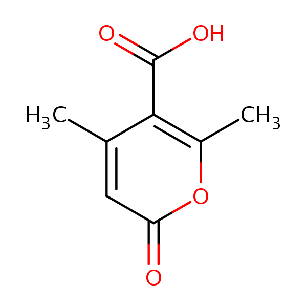 4,6-Dimethyl-5-formylpyran-2-one structural formula