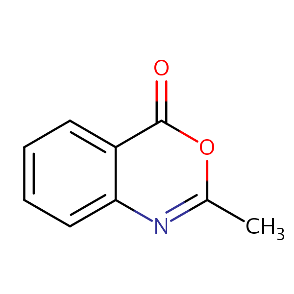 4H-3,1-Benzoxazin-4-one,2-methyl- structural formula