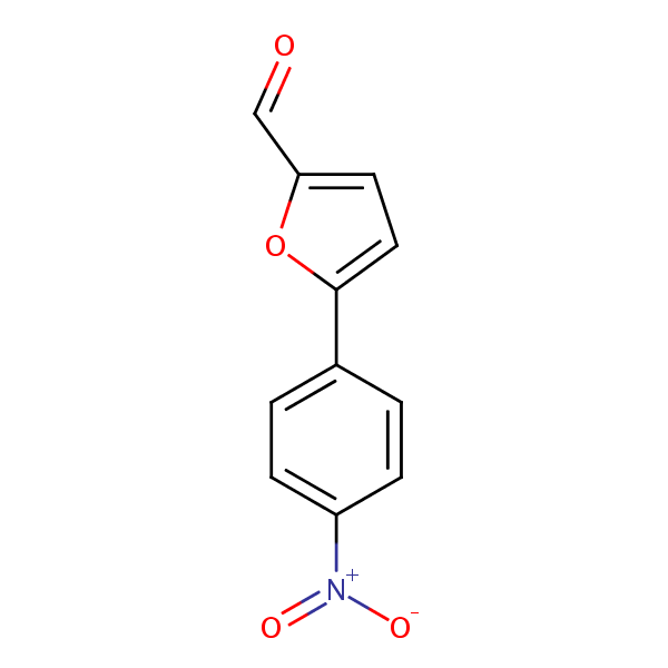 5-(4-Nitrophenyl)-2-furaldehyde structural formula