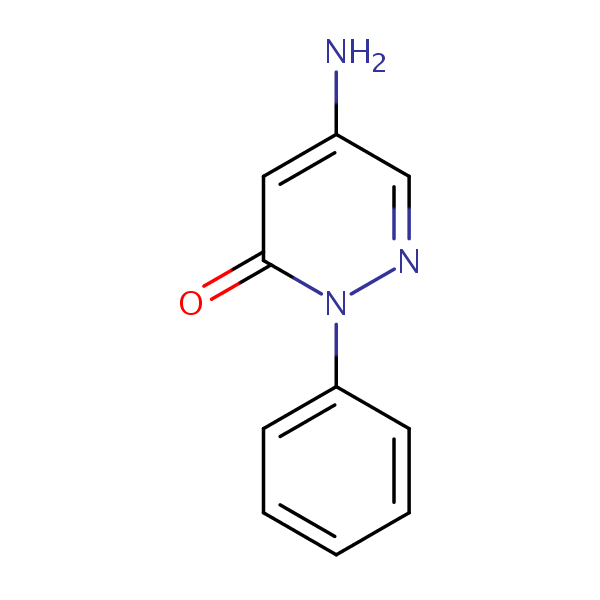 5-Amino-2-phenylpyridazin-3(2H)-one structural formula