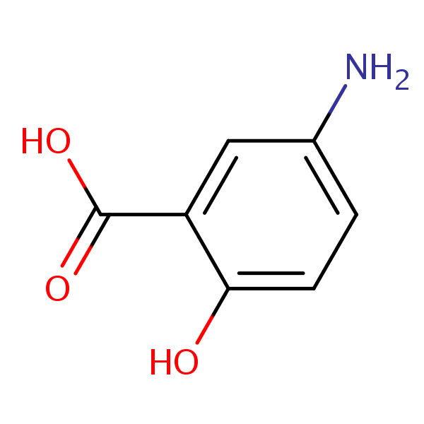 5-Aminosalicylic Acid structural formula