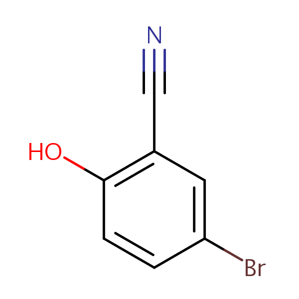 5-Bromo-2-hydroxybenzonitrile structural formula