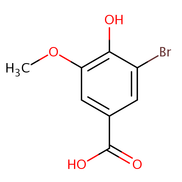 5-Bromovanillic acid structural formula