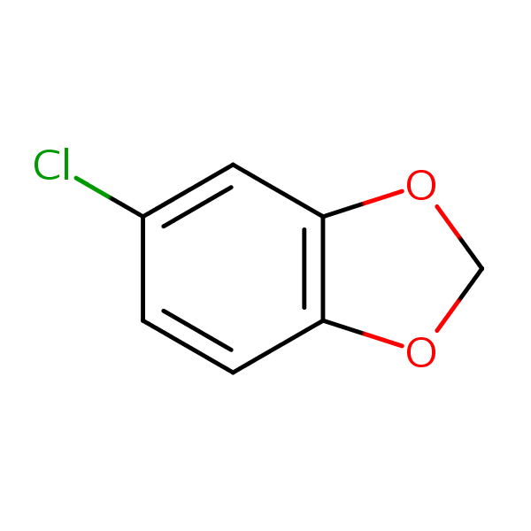 5-Chloro-1,3-benzodioxole structural formula
