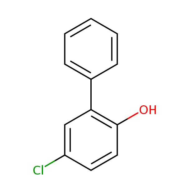 5-Chlorobiphenyl-2-ol structural formula