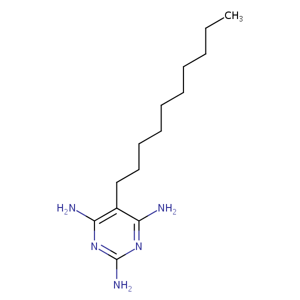 5-Decylpyrimidine-2,4,6-triamine structural formula